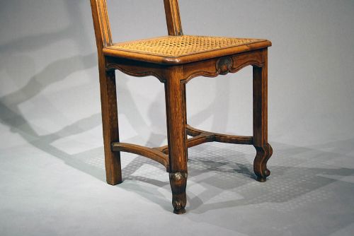 fig 5. Set of French Oak Dining Chairs 1900's