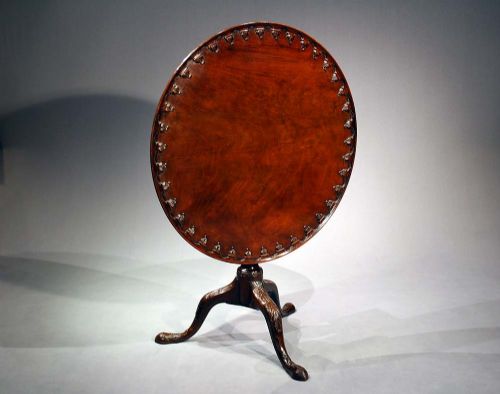 fig 1. Georgian Mahogany Snap Top Tripod Table