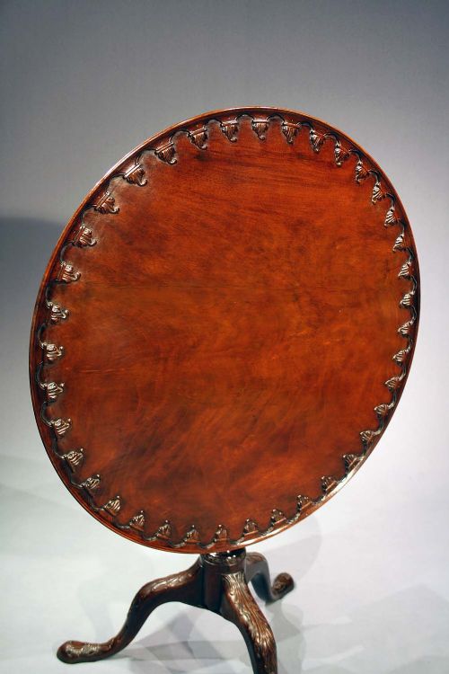 fig 2. Georgian Mahogany Snap Top Tripod Table