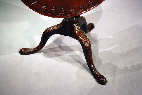 fig 3. Georgian Mahogany Snap Top Tripod Table
