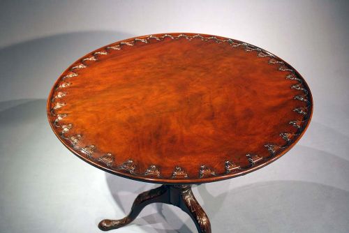 fig 7. Georgian Mahogany Snap Top Tripod Table
