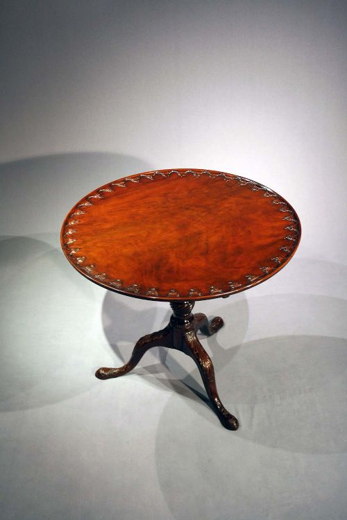 fig 9. Georgian Mahogany Snap Top Tripod Table
