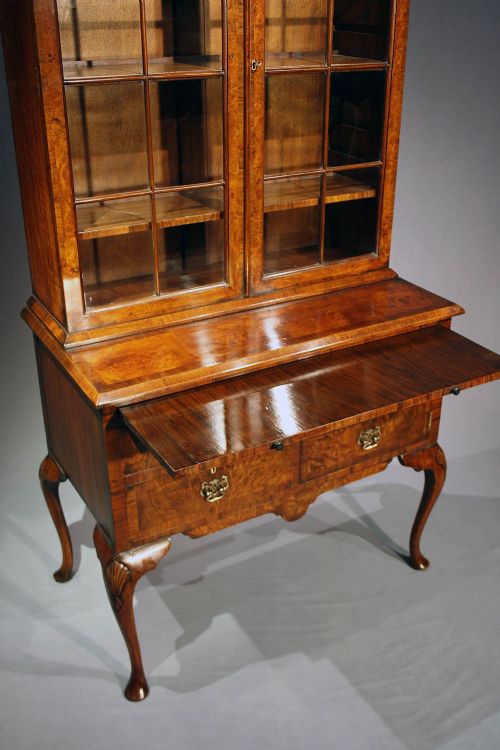 fig 4. Antique Walnut Double Domed Bookcase