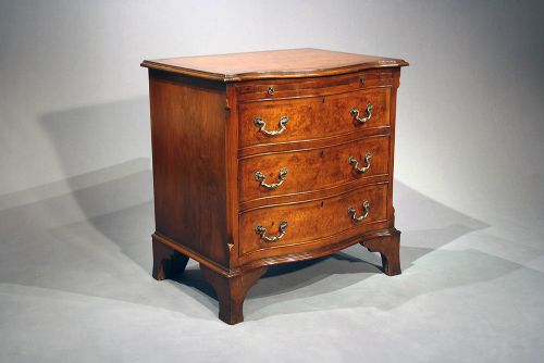 fig 2. Antique Walnut Serpentine Chest of Drawers