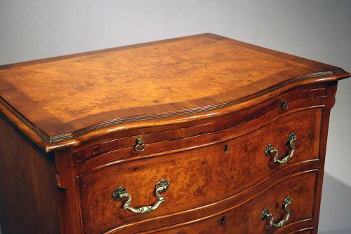 fig 5. Antique Walnut Serpentine Chest of Drawers