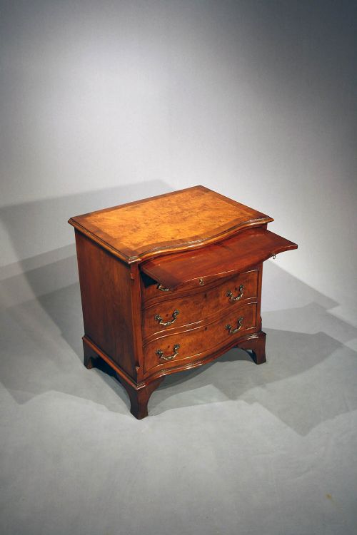 fig 7. Antique Walnut Serpentine Chest of Drawers