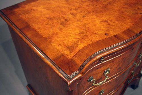 fig 9. Antique Walnut Serpentine Chest of Drawers