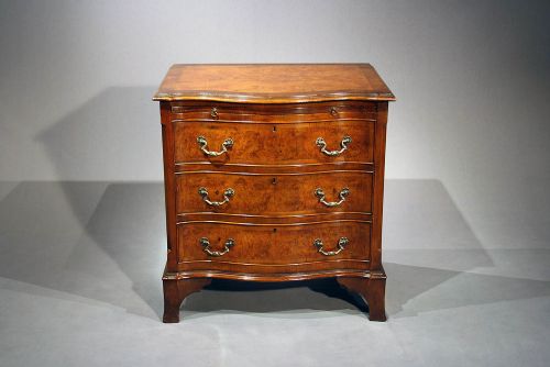 fig 10. Antique Walnut Serpentine Chest of Drawers