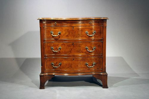 fig 11. Antique Walnut Serpentine Chest of Drawers