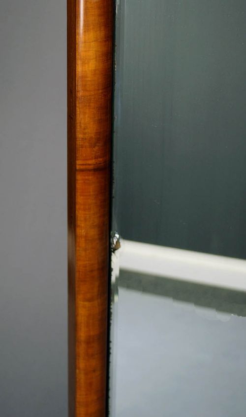 fig 6. Art Deco Walnut Cheval Mirror