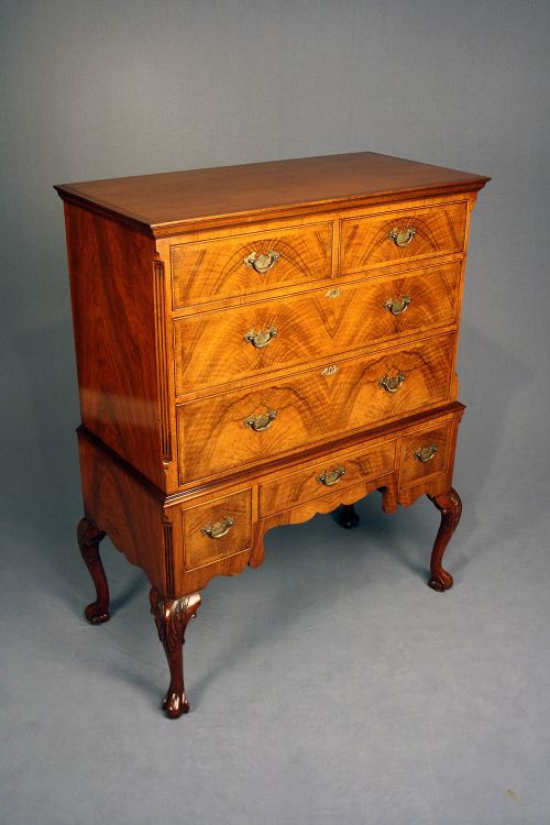 fig 1. Walnut Chest on Stand