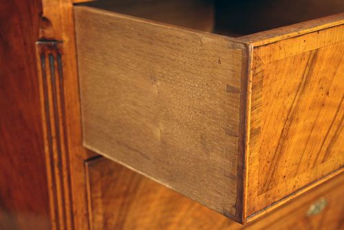 fig 4. Walnut Chest on Stand