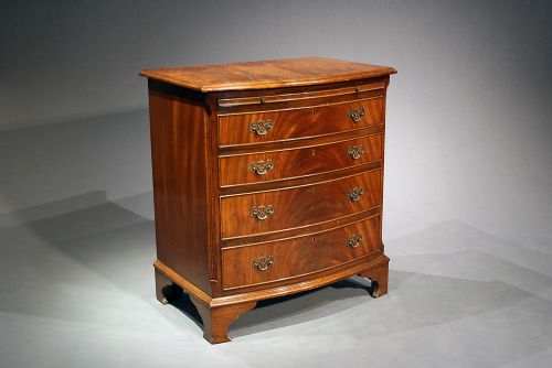 Mahogany Bow Fronted Chest