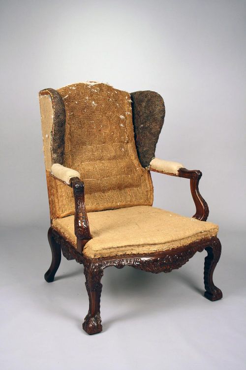 Exceptional Quality Mahogany Carved Armchair