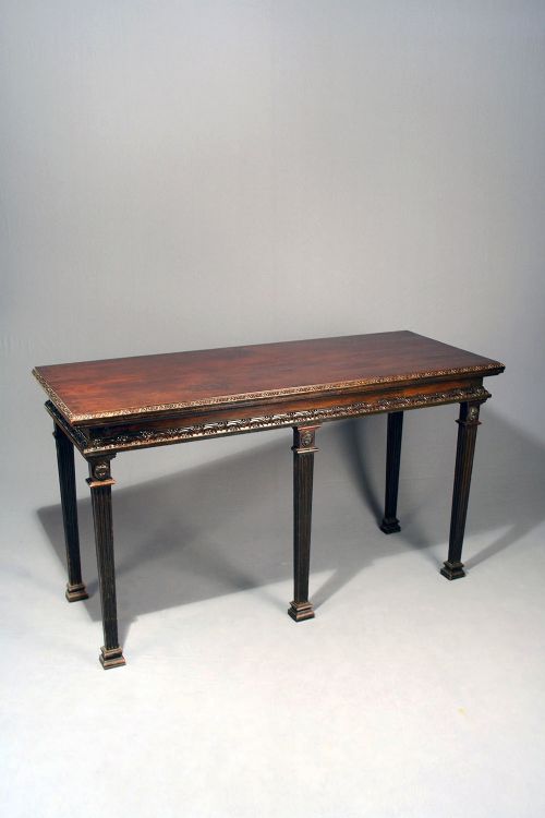 fig 1. Antique Mahogany Serving Table
