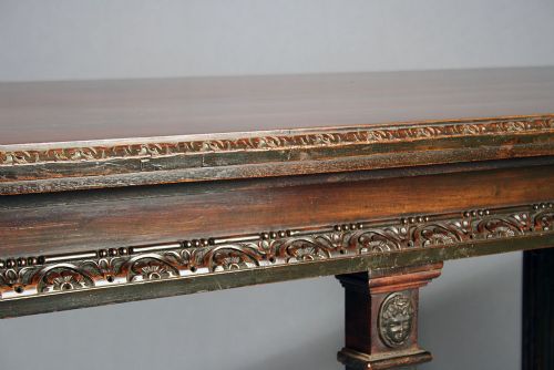 fig 6. Antique Mahogany Serving Table