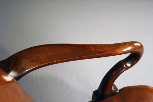 fig 9. Antique Walnut Leather Armchair