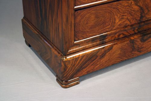 fig 4. French Louis Philippe Walnut 5 drawer Commode