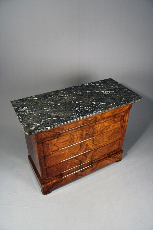 fig 8. French Louis Philippe Walnut 5 drawer Commode