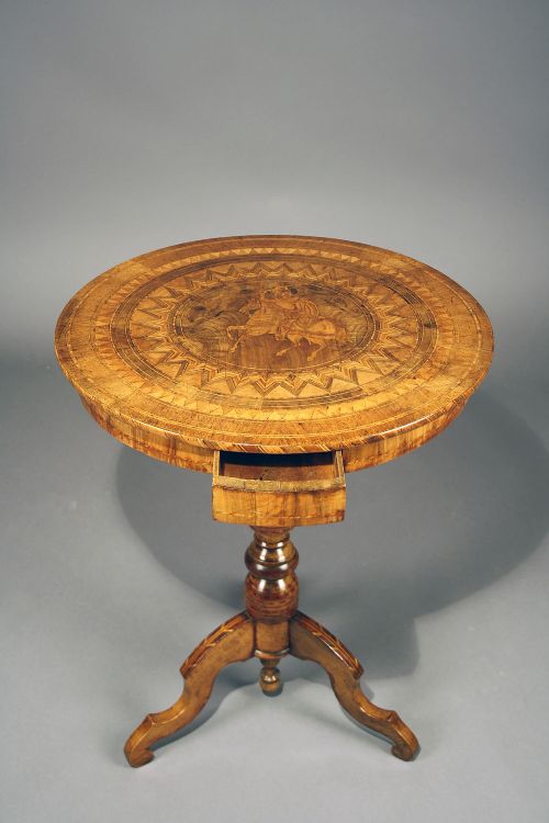 fig 2. Italian Sorrento Inlaid Occasional Table