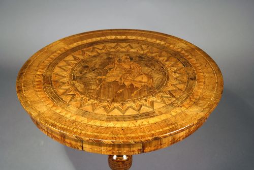 fig 3. Italian Sorrento Inlaid Occasional Table