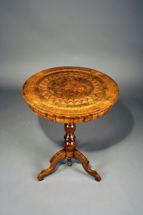 fig 4. Italian Sorrento Inlaid Occasional Table