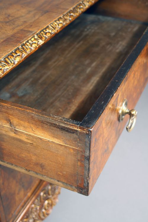 fig 7. 19th Century Walnut Chest With Gilt Base