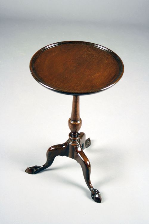 fig 1. Antique Mahogany Tripod Wine Table