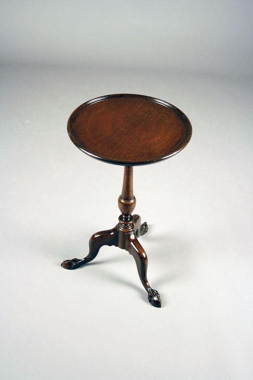 fig 2. Antique Mahogany Tripod Wine Table