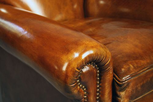 fig 8. Pair of Antique Leather Armchairs