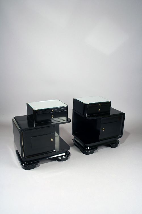 fig 1. Pair of Art Deco Side Cabinets