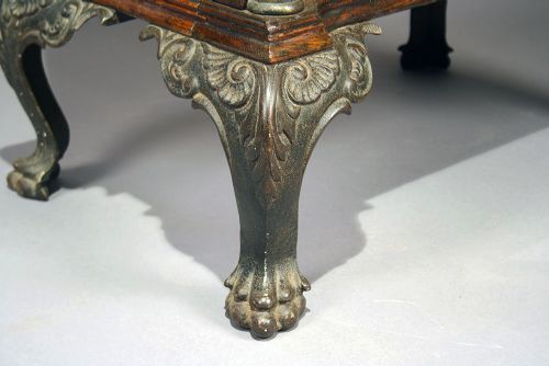 fig 7. Victorian Oak Cabinet on Cast Iron Feet