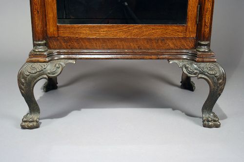 fig 8. Victorian Oak Cabinet on Cast Iron Feet