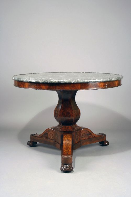 Fine Quality French Marble Topped Gueridon Table
