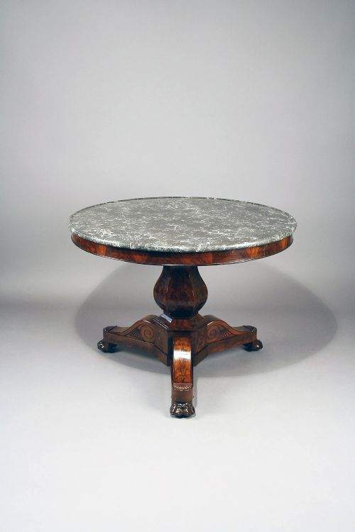 fig 2. Fine Quality French Marble Topped Gueridon Table