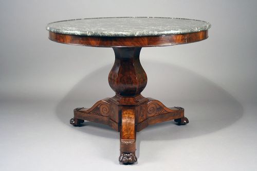fig 3. Fine Quality French Marble Topped Gueridon Table