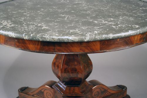 fig 6. Fine Quality French Marble Topped Gueridon Table