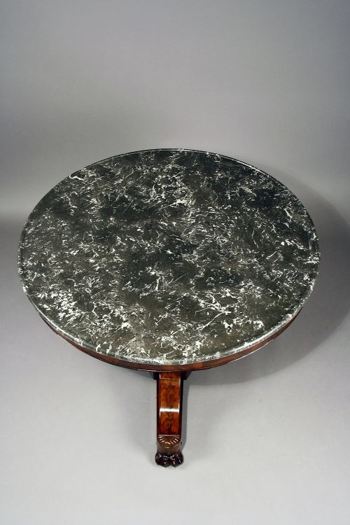 fig 10. Fine Quality French Marble Topped Gueridon Table