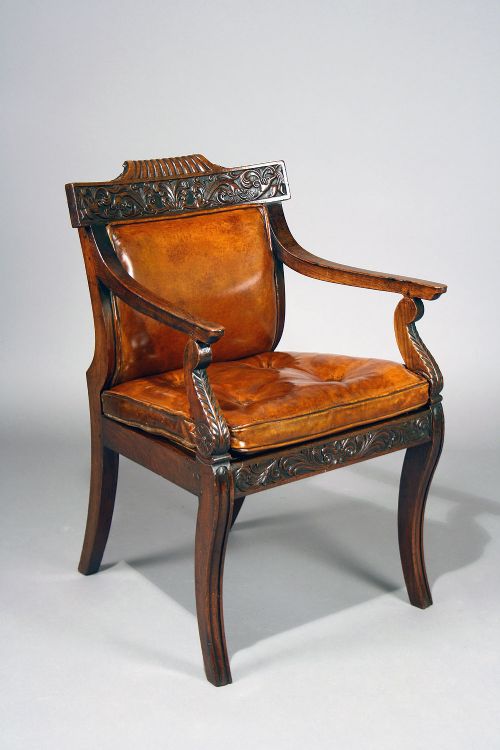Fine Quality Regency Rosewood Bergere Chair