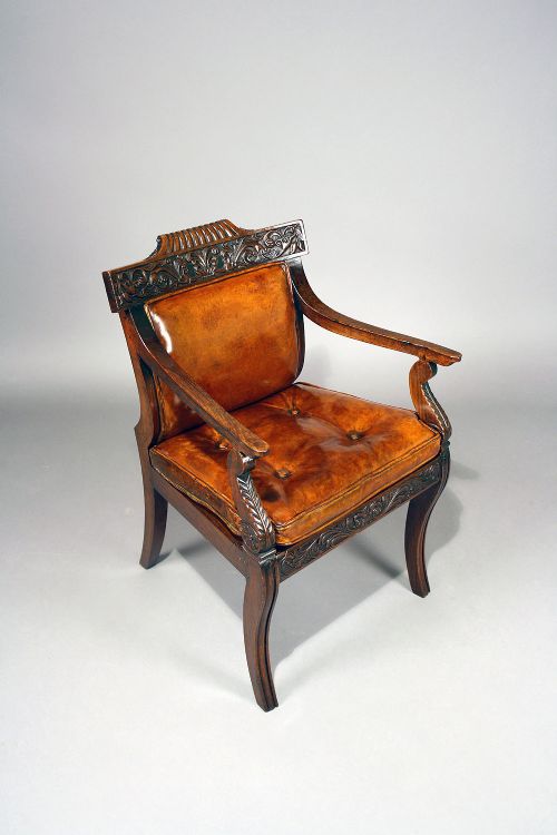 fig 2. Fine Quality Regency Rosewood Bergere Chair
