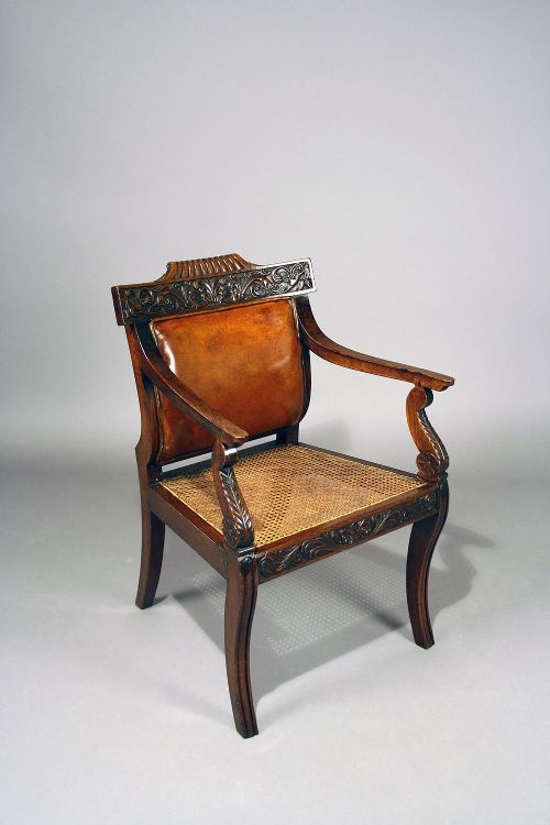 fig 6. Fine Quality Regency Rosewood Bergere Chair