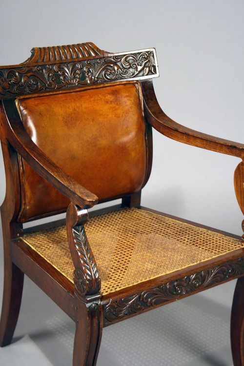 fig 7. Fine Quality Regency Rosewood Bergere Chair