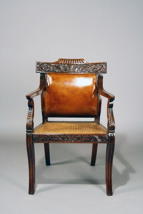 fig 8. Fine Quality Regency Rosewood Bergere Chair
