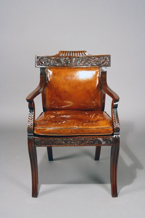 fig 9. Fine Quality Regency Rosewood Bergere Chair