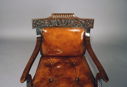 fig 10. Fine Quality Regency Rosewood Bergere Chair