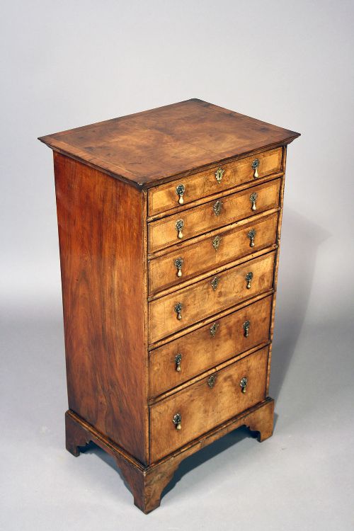 fig 3. Quality Antique Walnut Chest Of Drawers