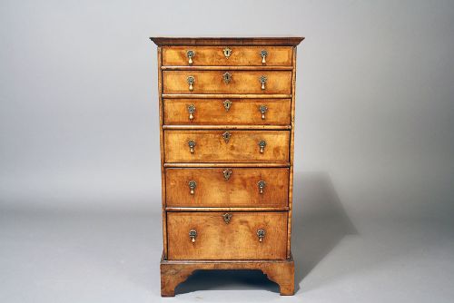 fig 9. Quality Antique Walnut Chest Of Drawers