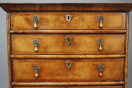 fig 10. Quality Antique Walnut Chest Of Drawers