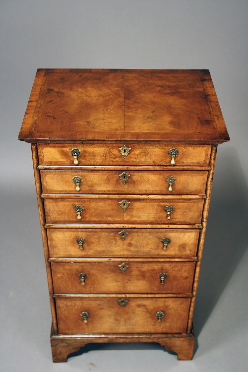 fig 11. Quality Antique Walnut Chest Of Drawers