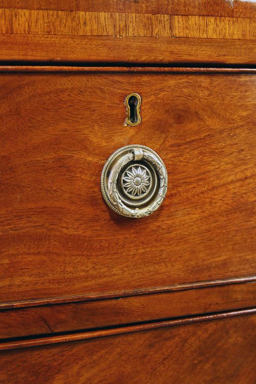 fig 4. Georgian Mahogany Bow Chest Of Drawers